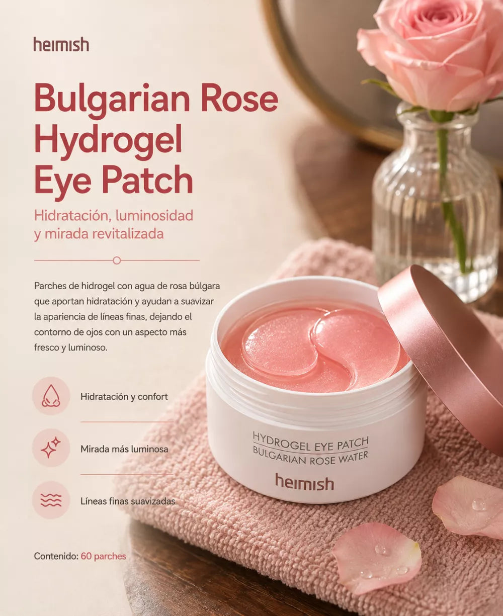 Heimish Bulgarian Rose Hydrogel Eye Patch